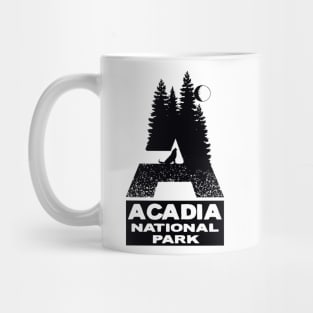 Acadia National Park Maine Wolf Moon Mug